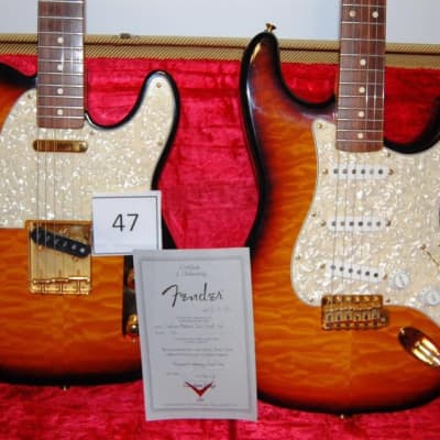 EXTREMELY RARE #2 of 22 1992 Fender Custom Shop Matched Set Telecaster Stratocaster Twins John Page image 1