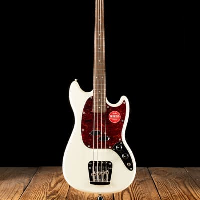 Squier Classic Vibe '60s Mustang Bass - Olympic White - Free Shipping image 2