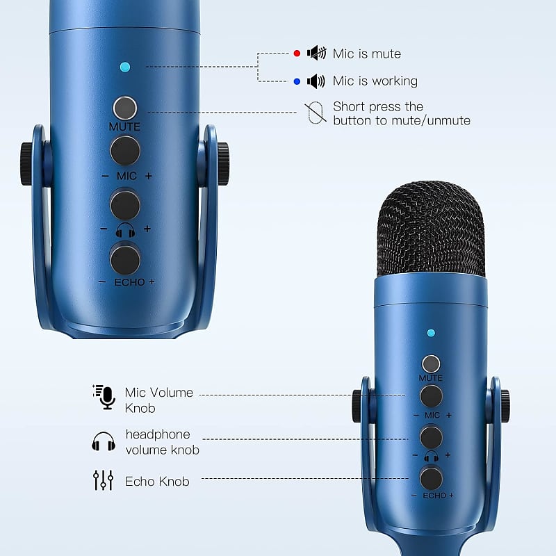 FIFINE Streaming Gaming USB Microphone Kit, PC Condenser RGB Mic on  PS4/PS5, Plug and Play for Music Recording, Online Game, Discord, Twitch,  with Pop