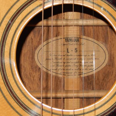 MADE IN JAPAN IN 1980 - YAMAHA L5 - STEEL STRING ACOUSTIC GRAND 