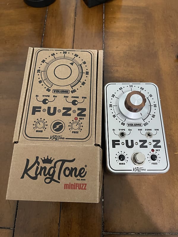 KingTone MiniFuzz V2 2022 Silver Reverb