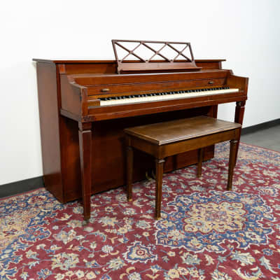 Kimball Classic Upright Piano | Satin Mahogany | SN: 615879 image 3