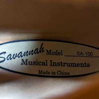 Savannah SA100 A Mandolin w/ Guitar Pickup Piezo image 5