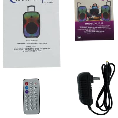 Technical Pro PLIT15 Portable 15" Karaoke Party Speaker w/LED+Stands+Microphone image 16