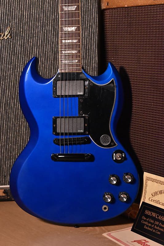 Gibson SG Showcase Edition 1988 - Metallic Blue | Reverb