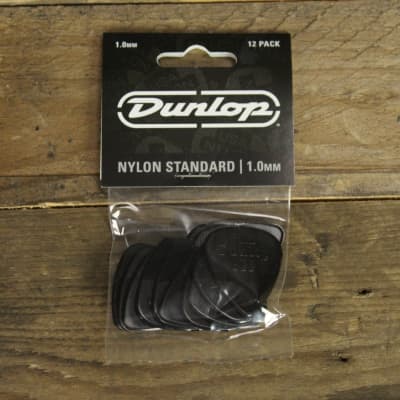 Dunlop Nylon Standard 1.0mm Picks, 12-Pack image 1