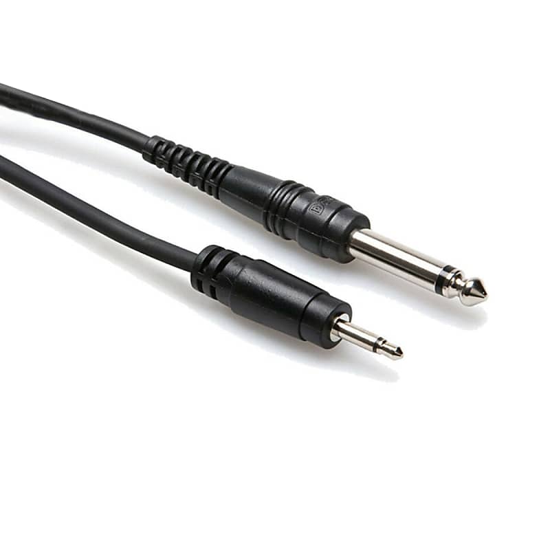 Hosa CMP-310 Patch Cable (3.5mm Mono - 1/4" Mono Jack) - 3M image 1