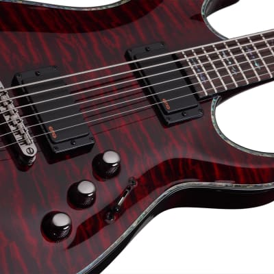 Schecter Hellraiser C-VI Baritone Black Cherry BCH Electric Guitar + Hard Case C6 C-6 CVI image 3