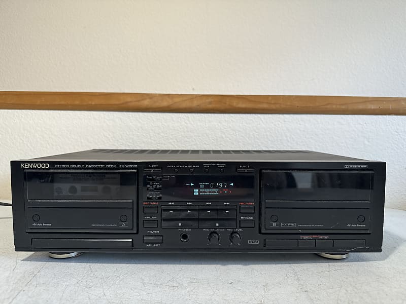 Kenwood KX-W8010 Dual Cassette Deck Tape Recorder Dubbing HiFi Stereo Japan image 1