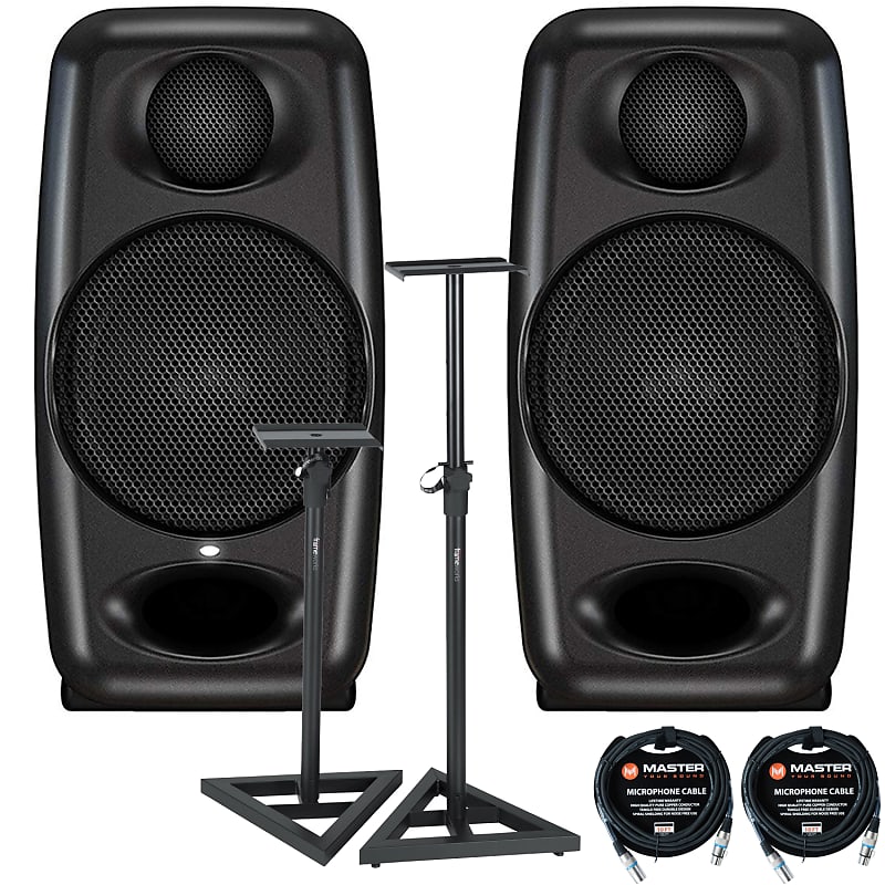 IK Multimedia iLoud Micro Monitor Studio Monitors (Pair) w/ Gator