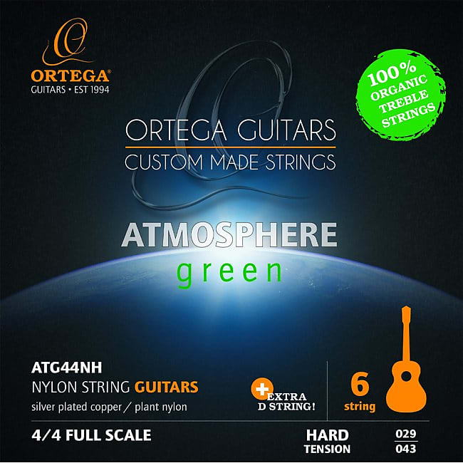 ORTEGA ATG44NH Hard Athmosphere Green E1-E6 Saiten für Konzertgitarre image 1