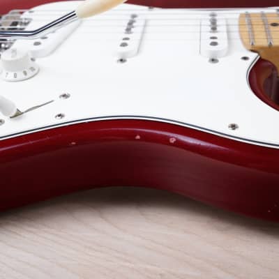 Fender Highway One Stratocaster 2002 Crimson Red Transparent w/ Hard Case image 7