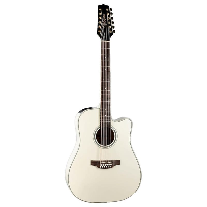 Takamine GD35CE-12 Dreadnought Acoustic-Electric Guitar! Pearl White! IN STOCK