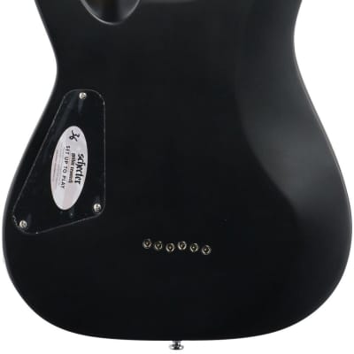 Schecter C-6 Deluxe Electric Guitar, Satin Black image 6