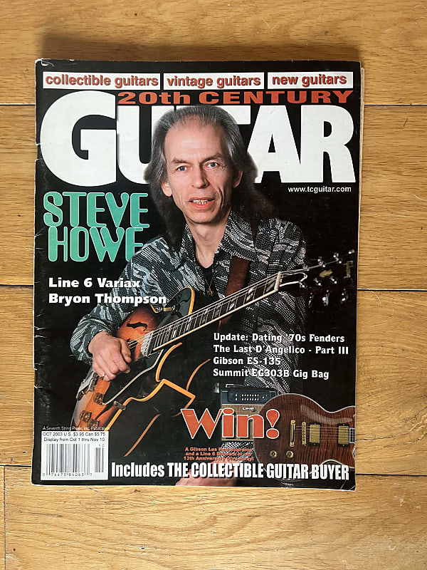 20th Century Guitar Magazine Steve Howe Edition 2010 Black 