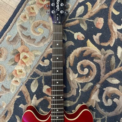 Oscar Schmidt by Washburn Delta King OE30 Cherry Red image 2