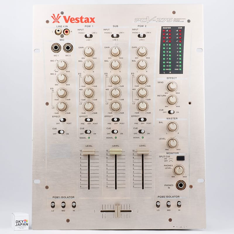 Vestax PCV-275 DJ Mixer Professional Mixing Controller Used From