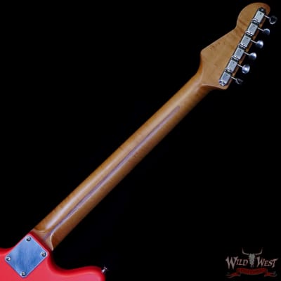 LsL Silverlake One HH Roasted Flame Maple Neck Rosewood Fingerboard Fiesta Red image 5
