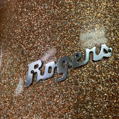 Rogers Headliner Outfit 20x14" / 14x14" / 12x8" Drumset 1960s Champagne Sparkle image 20