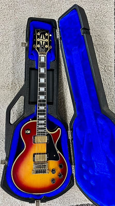 Original 1985 Gibson Les Paul Custom in Sunburst with factory Kahler + OHSC image 1