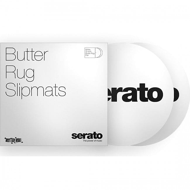 Serato 12" ‘Butter Rug’ Slipmats White (Pair) Reverb