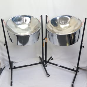 Fancy Pans Chromatic Double Set - A Very cool set of steel drums - #16DM -  USED