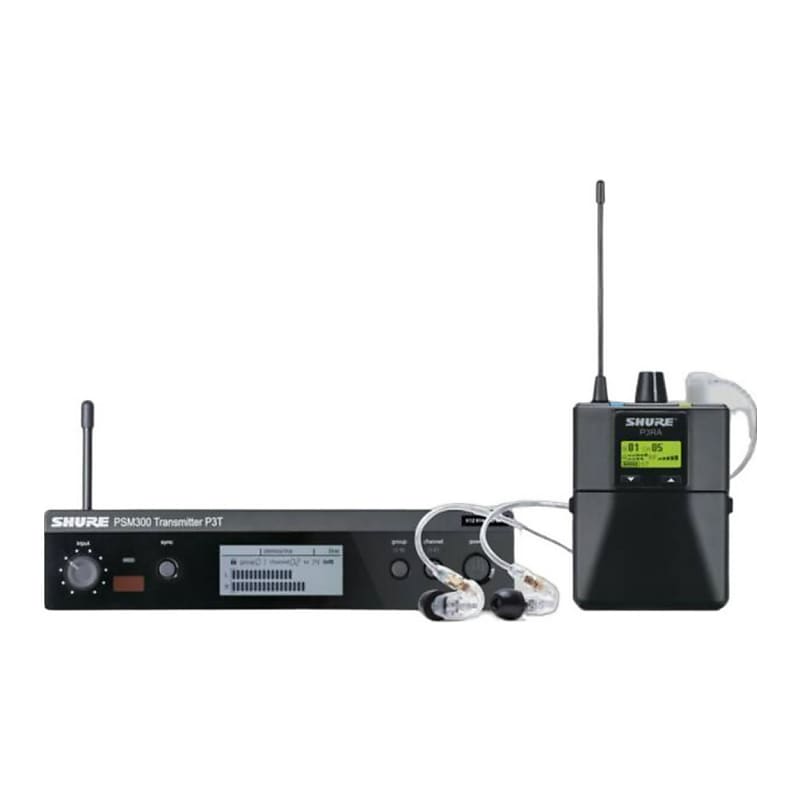Shure P3TRA215CL PSM300 Wireless In-Ear Monitor System with SE215-CL Earphones image 1