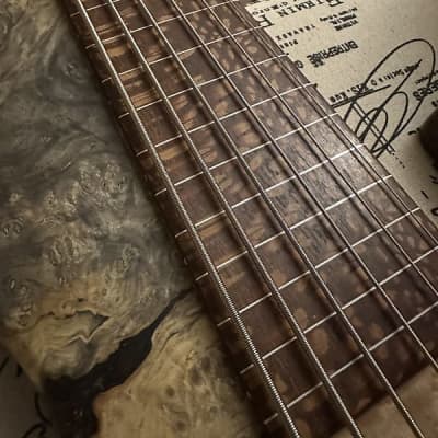 Muckelroy HMC Fretless 6 String 2014 - Buckeye Burl image 6