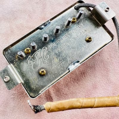 Tom Holmes H450 H455 Humbucker Set Potted- Aged Nickel image 8
