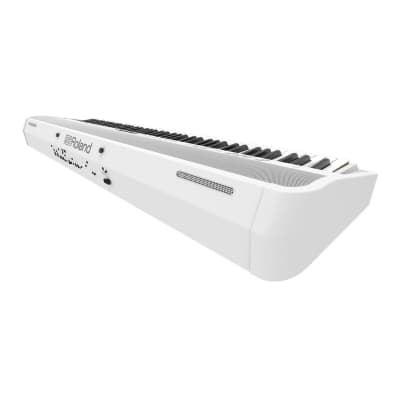 Roland Digital Piano with Four-Speaker System, Headphones Acoustic Projection, Dual Headphones Jacks, Mic Input, and Vocal Effects (White) image 3