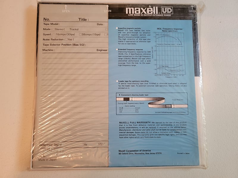 Maxell 35-180B 1/4 Sound Recording Tape - OD&D