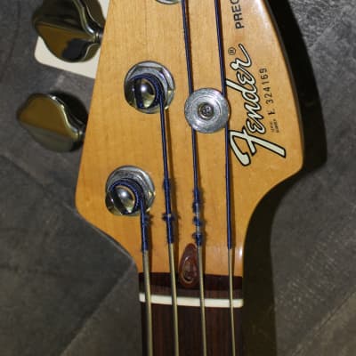 Fender Precision Elite Fret-less 1983 Rosewood Fret-board Red Sunburst Faded image 14