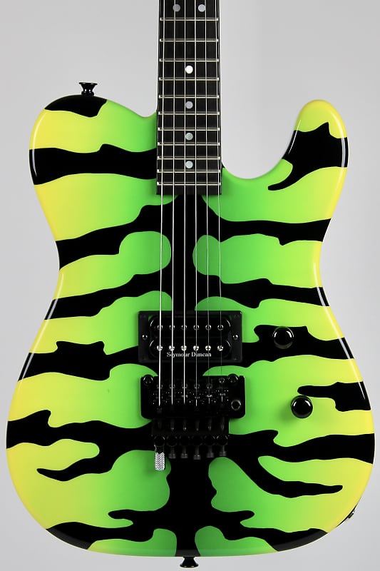 Charvel USA Custom Shop Telecaster 1H - Green Bengal Tiger | Reverb