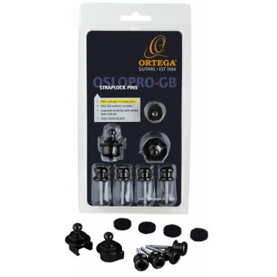 ORTEGA OSLOPRO-GB Strap Lock inkl. 2 Schrauben/Pin-Paar, black for sale