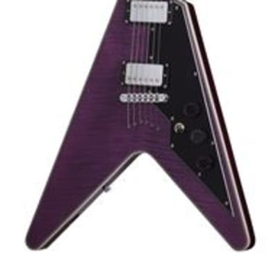 Schecter V1 Custom Electric Guitar Trans Purple image 1