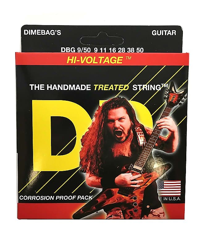 DR Guitar Strings Electric Dimebags Hi-Voltage 09-50 image 1