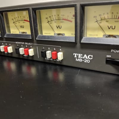 TEAC MB-20 Meter bridge - 4 Vintage VU Meters | Reverb