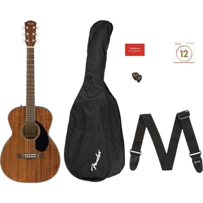 Fender CC-60s Concert Acoustic Guitar Pack V2, All Mahogany for sale