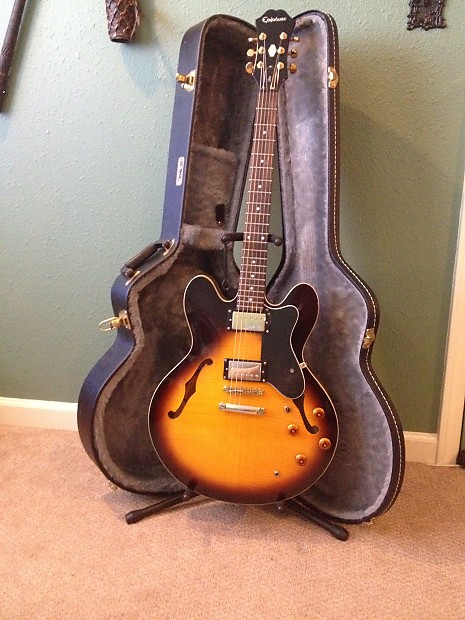 Epiphone Dot Deluxe 2006 Vintage Sunburst Reverb
