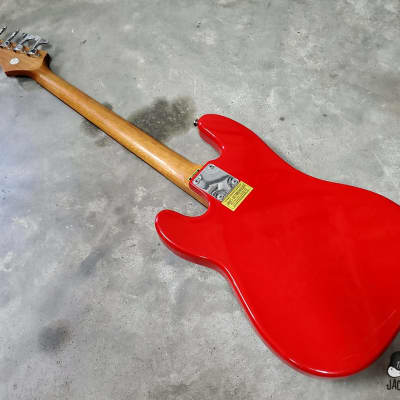 Hondo Deluxe MIJ Short Scale P-Bass Clone (Late 1970s, Hot Rod Red) imagen 17