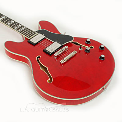 Eastman T486-RD Deluxe Trans Red 16" Thinline Hollowbody With Hard Case #02151 @ LA Guitar Sales image 3