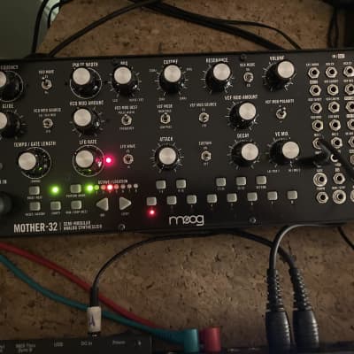 Moog Mother-32 Tabletop / Eurorack Semi-Modular Synthesizer 2015 - Present - Black image 1