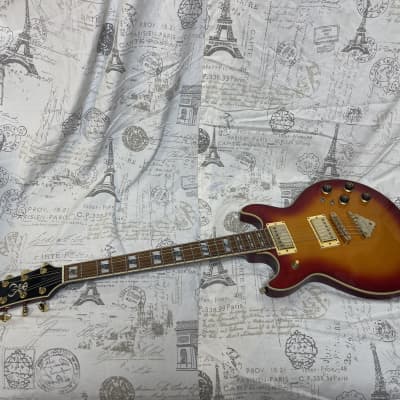 2013 Ibanez AR220 Artist Cherry Sunburst Finish Excellent Plus Super Rare Only Made 2013-2015 Correct Plain Top / Three Ply Binding Gibson Hard Shell Case image 8