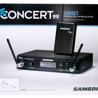 SAMSON Concert 99 Wireless UHF Earset SE10 Condenser Microphone System D-Band image 8
