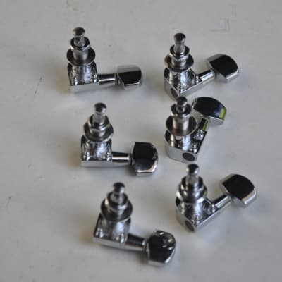6 In-Line PING Guitar Tuners Chrome Fender Stratocaster Telecaster Strat/Tele image 5
