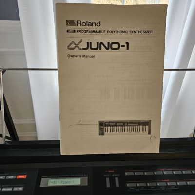 Roland Alpha Juno-1 49-Key Programmable Polyphonic Synthesizer 1985 - 1988 - Black image 12