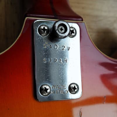 Zerosette SAD 2 V Super "Barney Kessel"-style guitar ~1970 made in Italy image 8