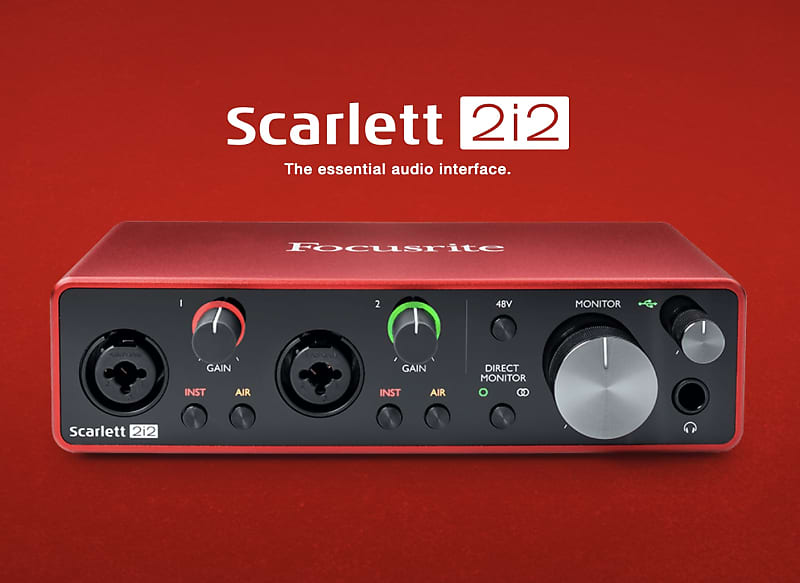 Interfaz De Audio Focusrite Scarlett 2i2 Studio 3rd Gen con
