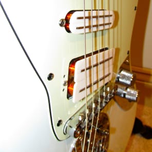 Custom Sonic Blue Fender Jaguar USA Neck Joe Barden Two Tone T/T Fat Strat Stratocaster Pawn Shop image 4