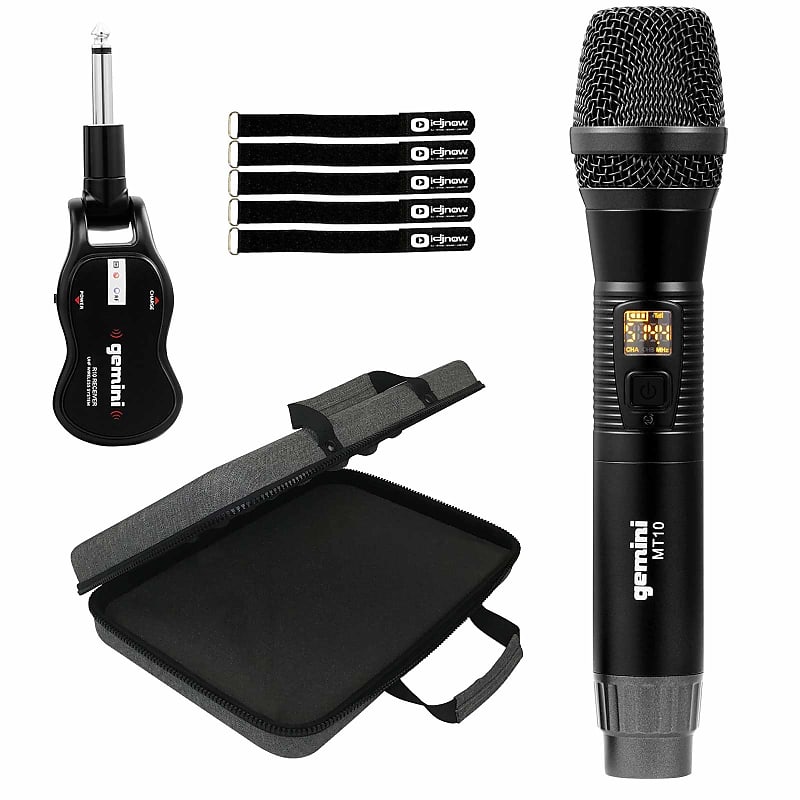 Gemini GMU M100 Single Channel UHF Metal Wireless Microphone w